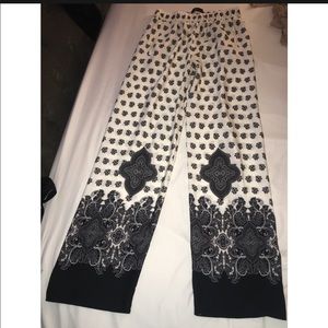 Zara Size S Silky Long Flare Pants Worn Once